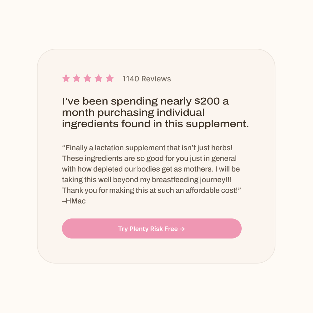 Plenty Natural Lactation Support